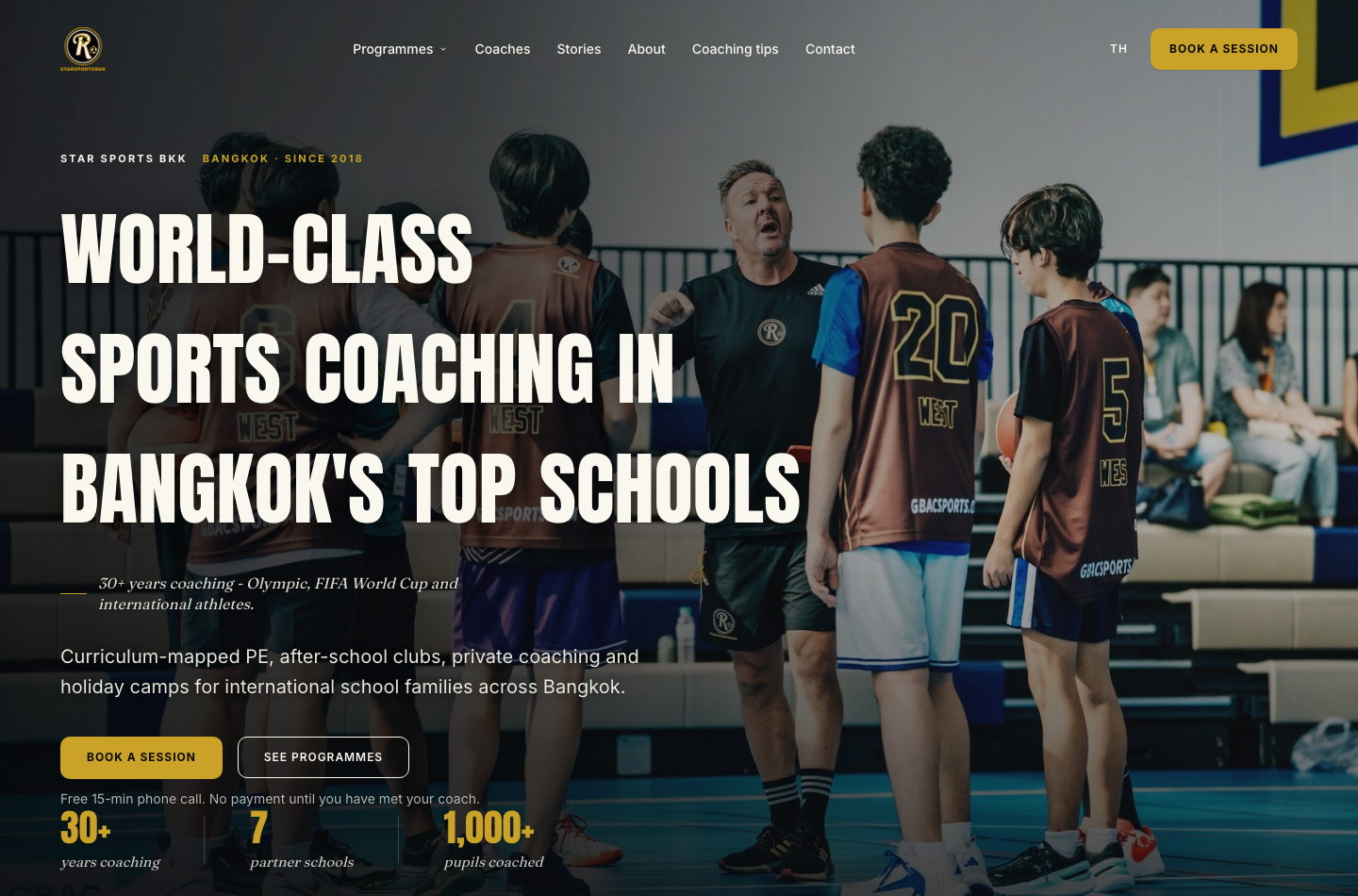 Star Sports BKK website preview